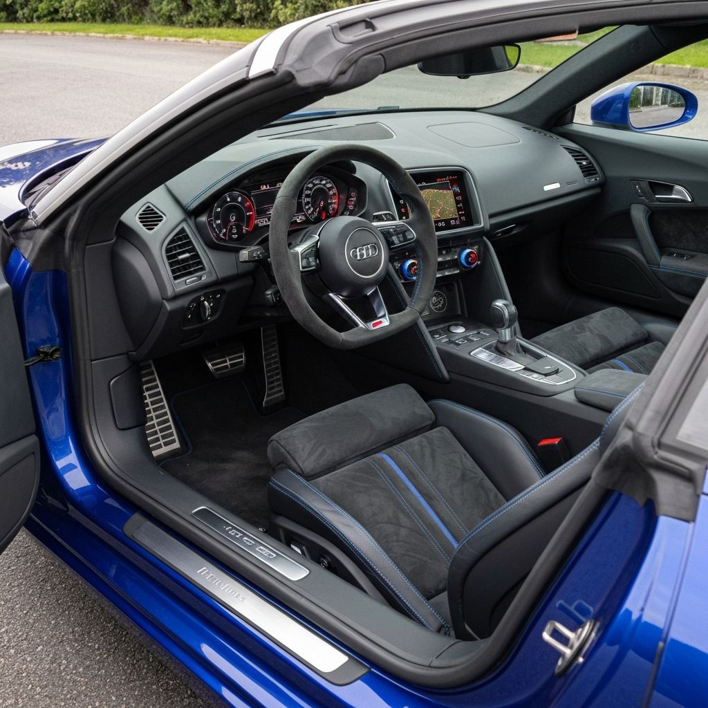 Audi R8 V10 Spyder hire - Thumbnail 2